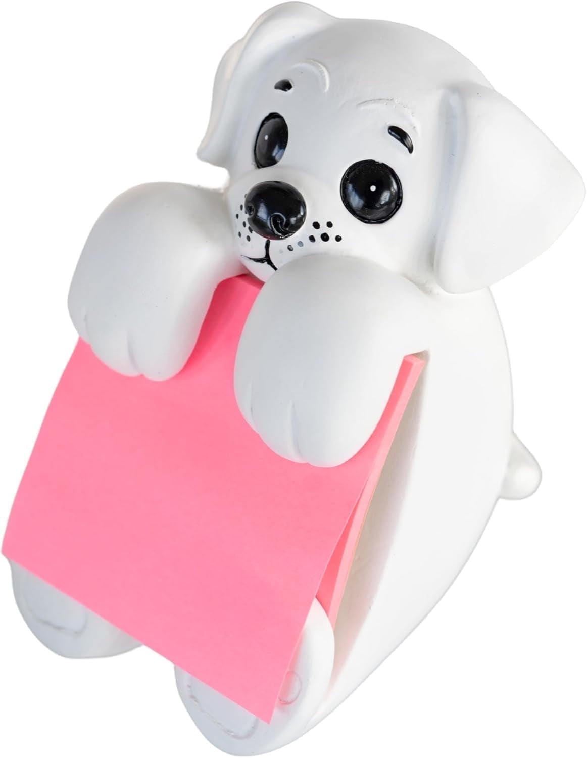Resin Sticky Note Holder for Desk - Dog Note Dispenser 3"x3" - Office Decor & Accessories - Cute Desk Organizer