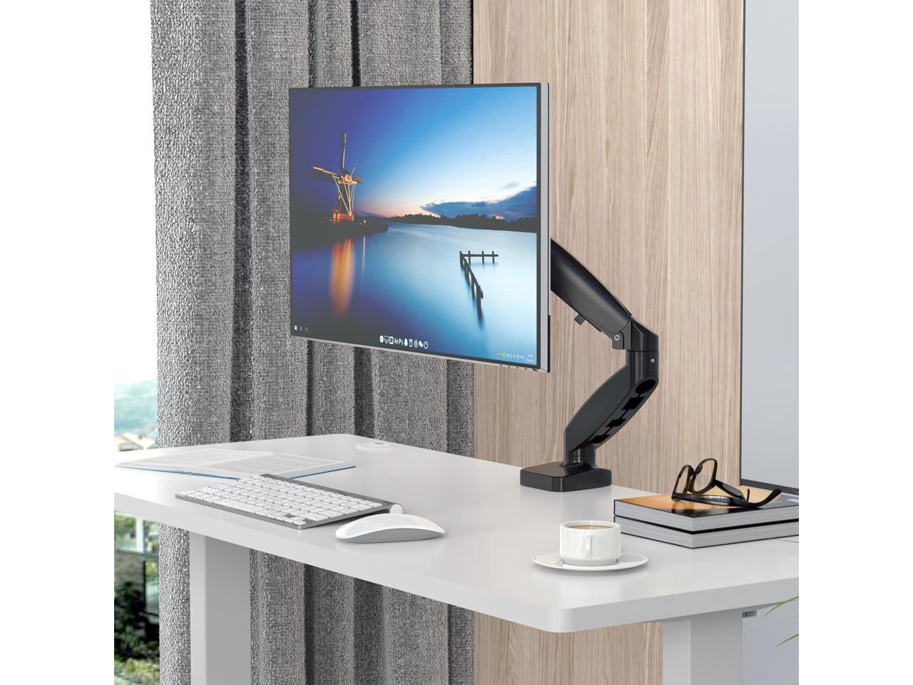 Rosewill Single Monitor Mount, 15 to 32 Inch Gas Monitor Arm, Adjustable Stand, Vesa Mount with Clamp and Grommet Base - Fits 4.4 to 19.8lbs