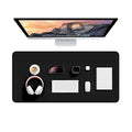 Leather Desk Pad Protector Large PU Leather Desk Mat Non-Slip Office Writing Pad Laptop Mat Home Office Desk Accessor...