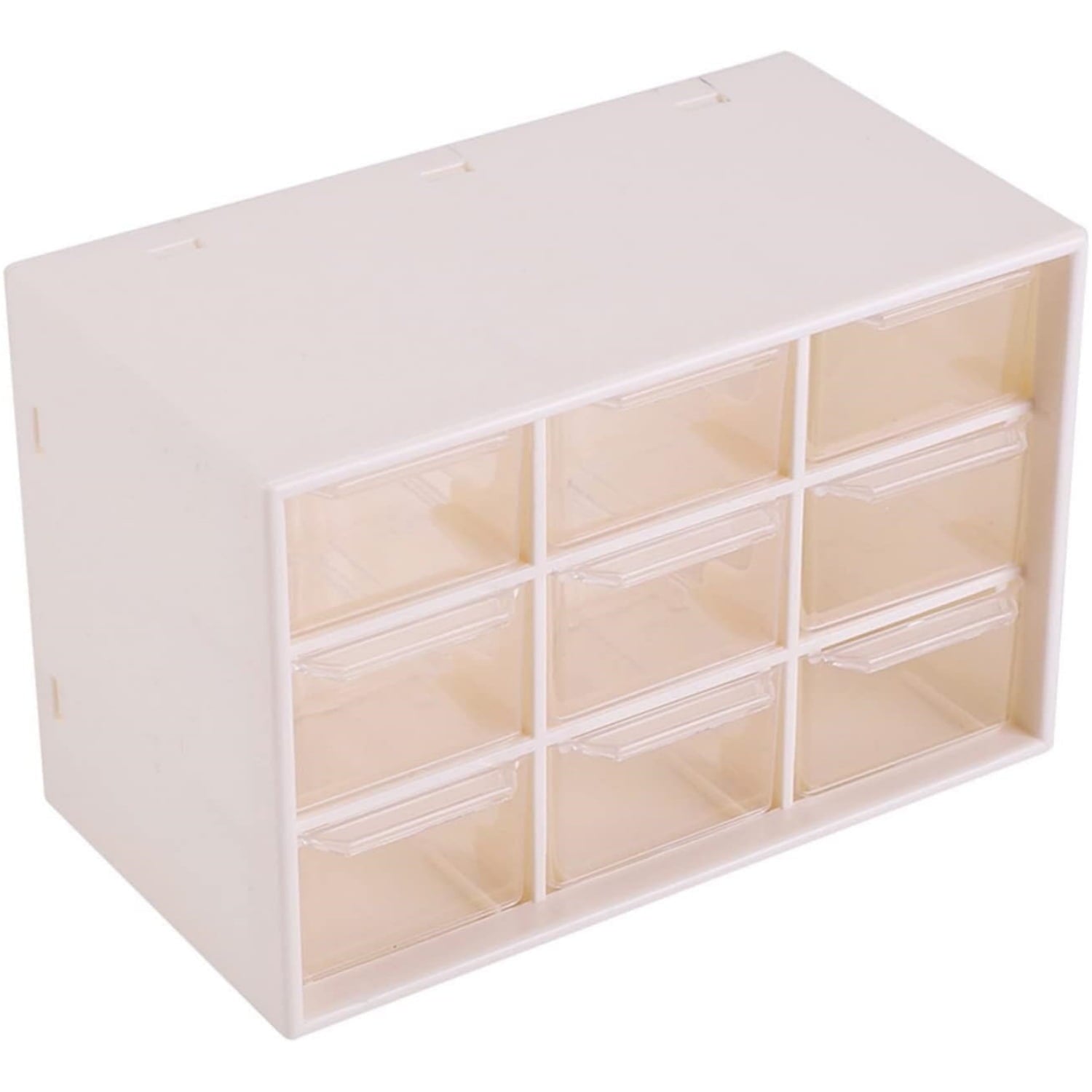 Small Drawer Organizer for Desk, Mini Plastic Desktop Organizer with 9 Clear Drawers,Desktop Storage Drawers Cabinet ...