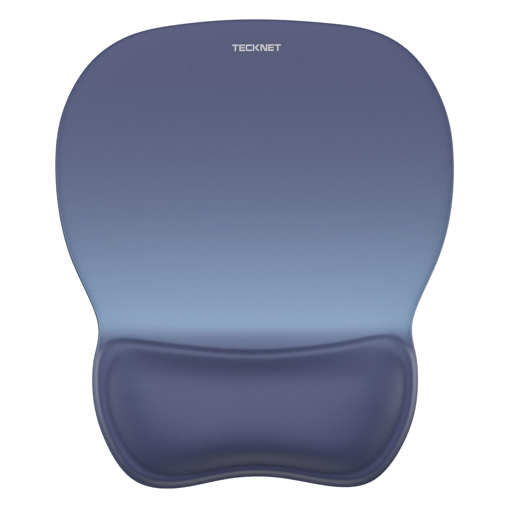 TECKNET Gel Mouse Pad with Wrist Rest, Ergonomic Office Mousepad with Wrist Support - Non-Slip & Smooth Surface Comfortable Desk Accessories