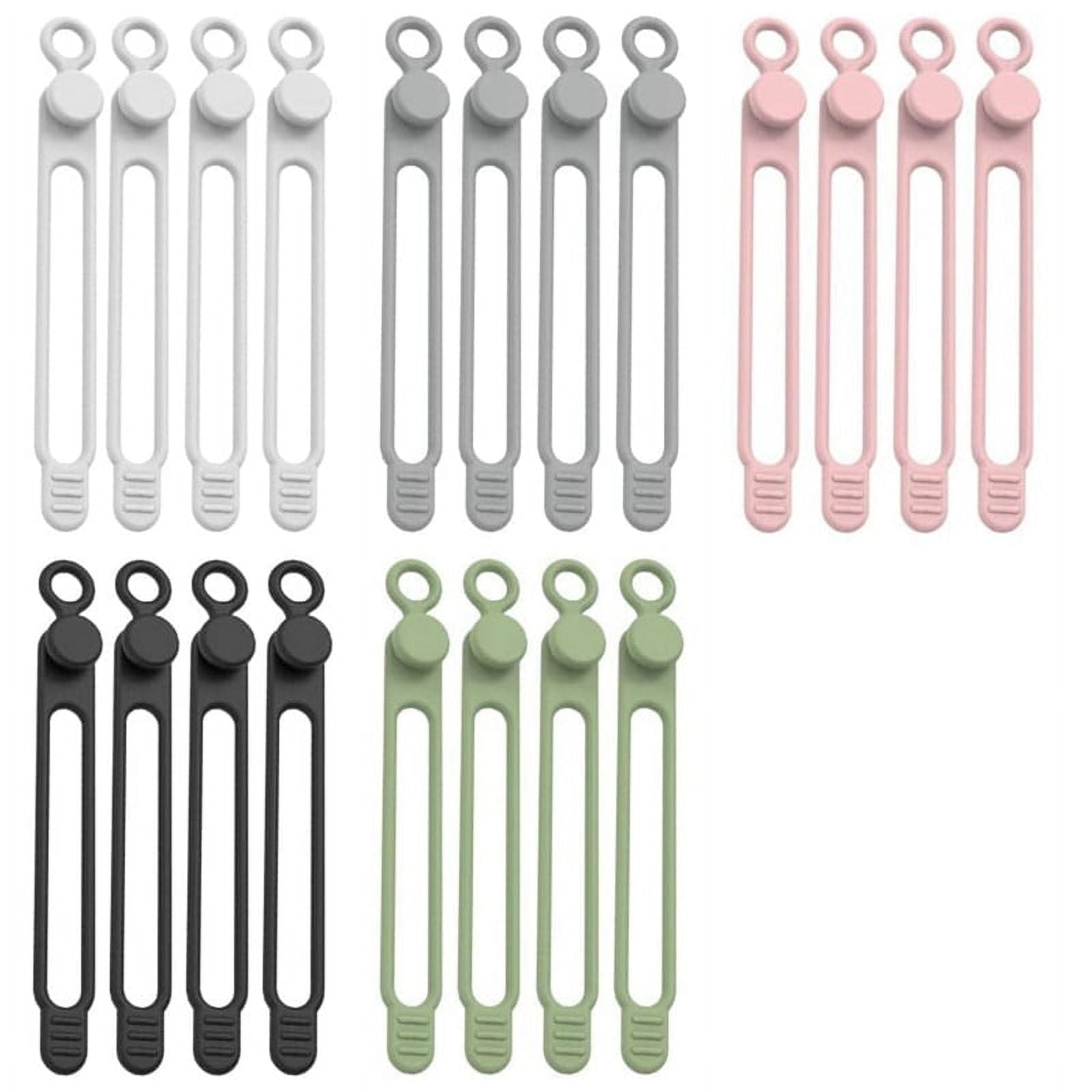 Upgrade Silicone Ties Reusable Management Elastic Cord pwm25