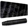 Gaming Mouse Pad with Stitched Edges,31.5" x 11.8" Extended Desk Mat Pad 3mm Thick Anti-Slip Rubber Base Keyboard Pad...