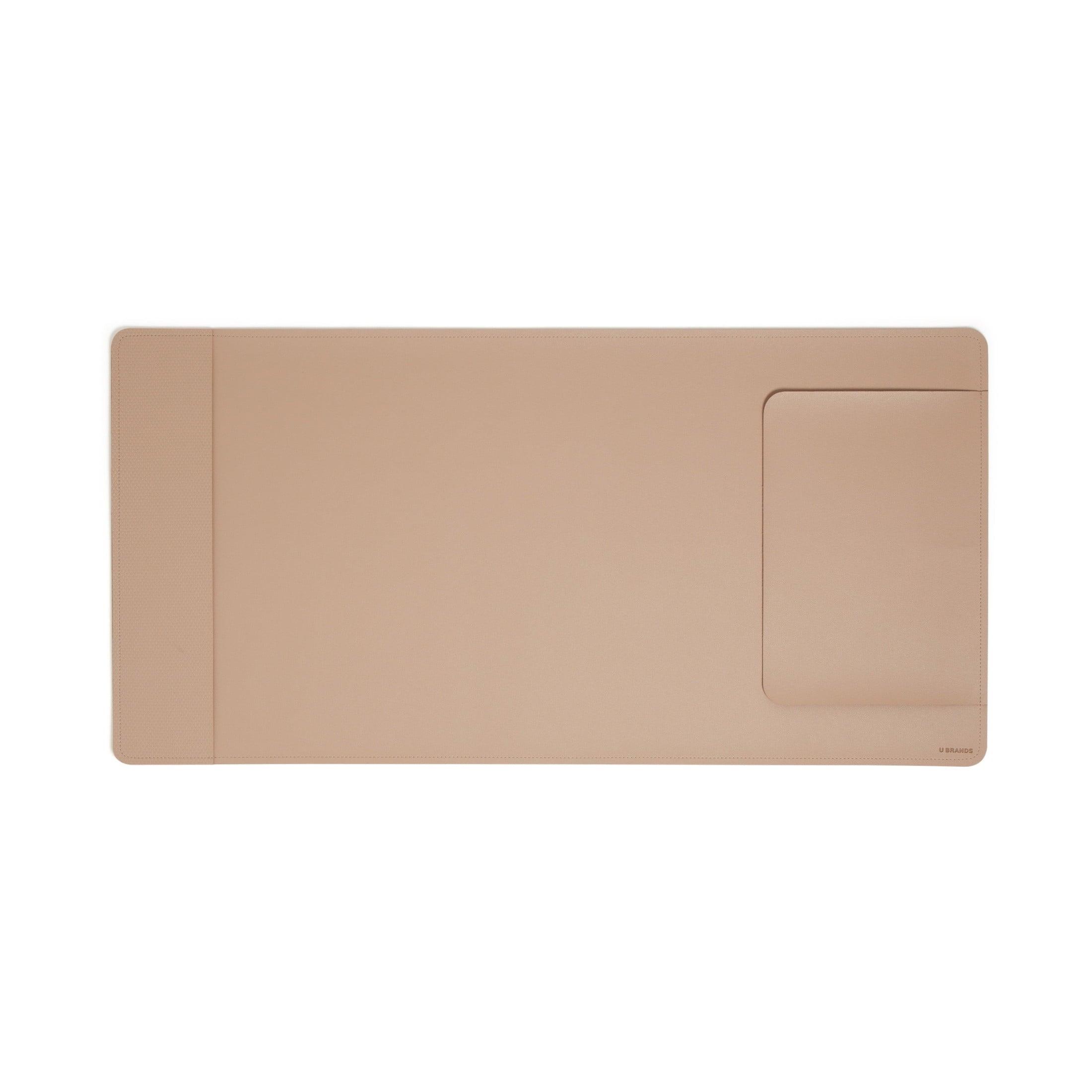UBrandsDesk Pad, Vegan Leather, Non-Slip Backing, 31.5 x 15.7 in., Iced Latte