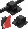 FGLHS Upgraded Cable Clips 40pcs with Strong Adhesive Tapes,Wire Holder Organizer Cord Management for Car, Office and Home, Black- CC05, Upg