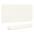 31"x15" Large Desk Mat, PU Leather Dual Side Large Desk Pad, White