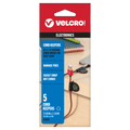 VELCRO Brand Cord Keepers | Soft Nylon Cable Clips Organize Wires in Home, Office, Desk or Nightstand | Removable Adhesive Back Holds Secure