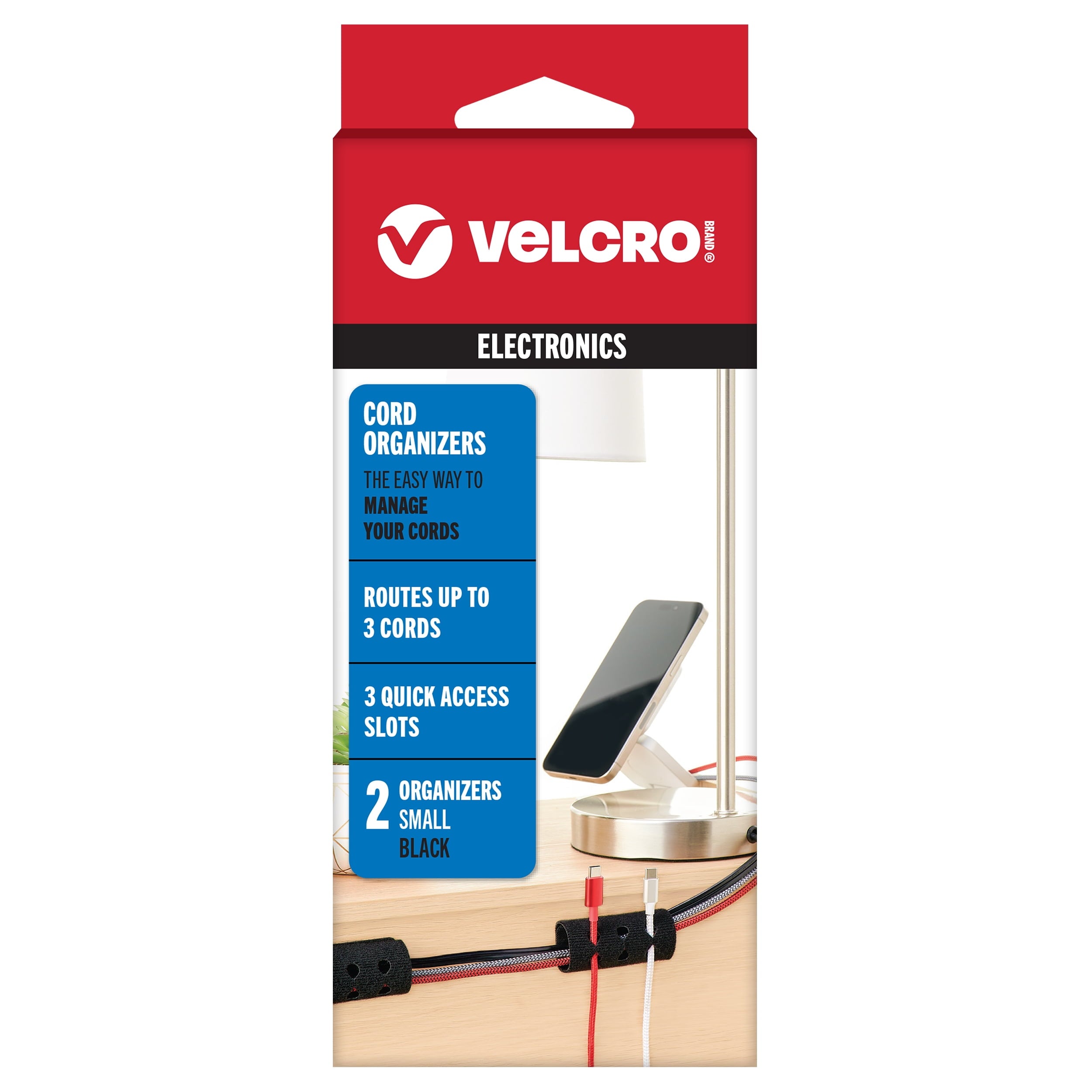 Brand Cord Organizer for Desk Cable Management, Nightstand Organization, Unique Dual Function Holds Wires for Easy Ac...