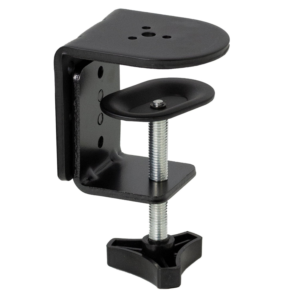 Black Heavy Duty Desk Clamp for Monitor Mount Stand | Sturdy 4 Inch C-clamp