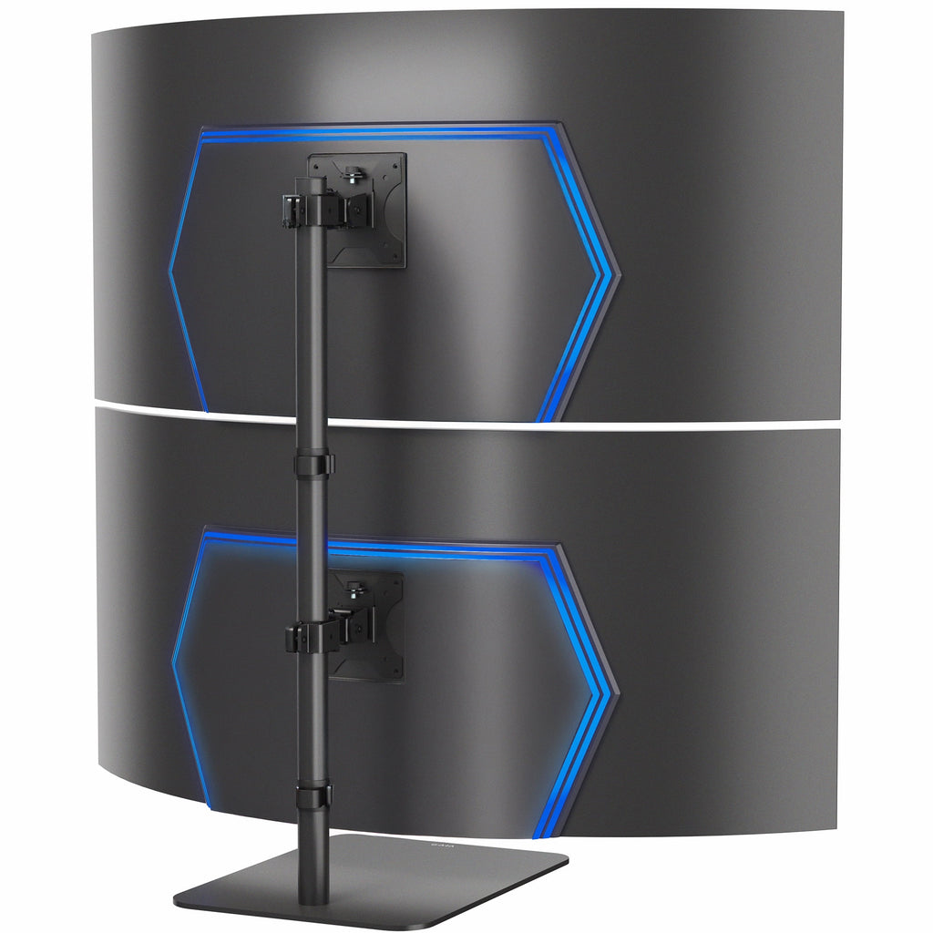 Dual Ultrawide Monitor Desk Stand, Adjustable Mount for 2 Screens up to 45"