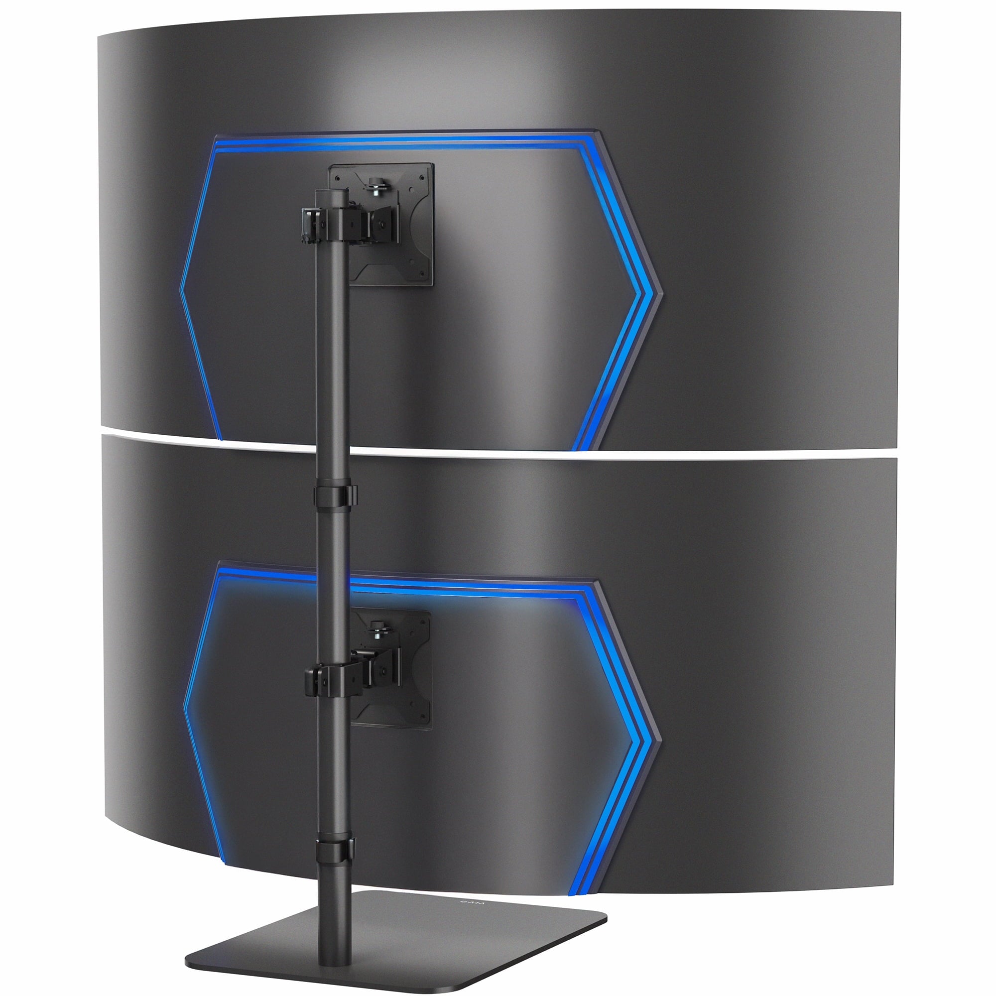 Dual Ultrawide Monitor Desk Stand, Adjustable Mount for 2 Screens up to 45"