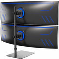 Dual Ultrawide Monitor Desk Stand, Mount for 2 Computer Screens up to 49"