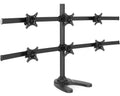 Hex Computer Monitor Desk Mount Stand, Heavy Duty, 6 Screens up to 27"
