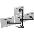 Steel Quad Monitor Mount Adjustable 3 + 1 Stand | 4 Screens up to 32"