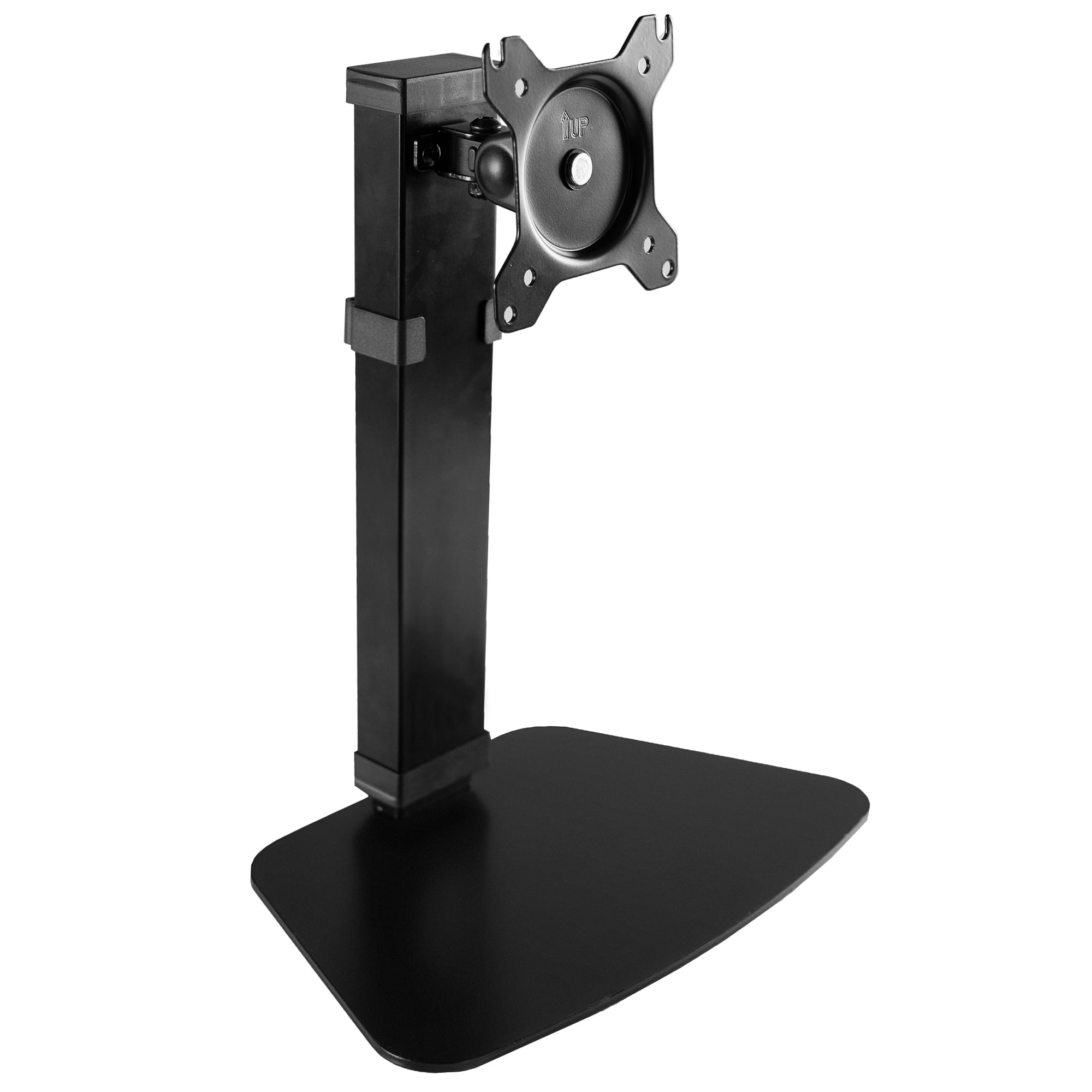 Tall Single Monitor Mount Height Adjustable Stand | Fits 1 Screen up to 32"