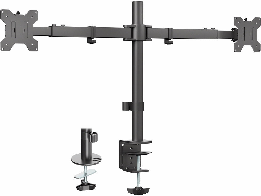 Telescoping Dual Ultrawide 27" to 38" Monitor Heavy Duty Desk Mount Stand