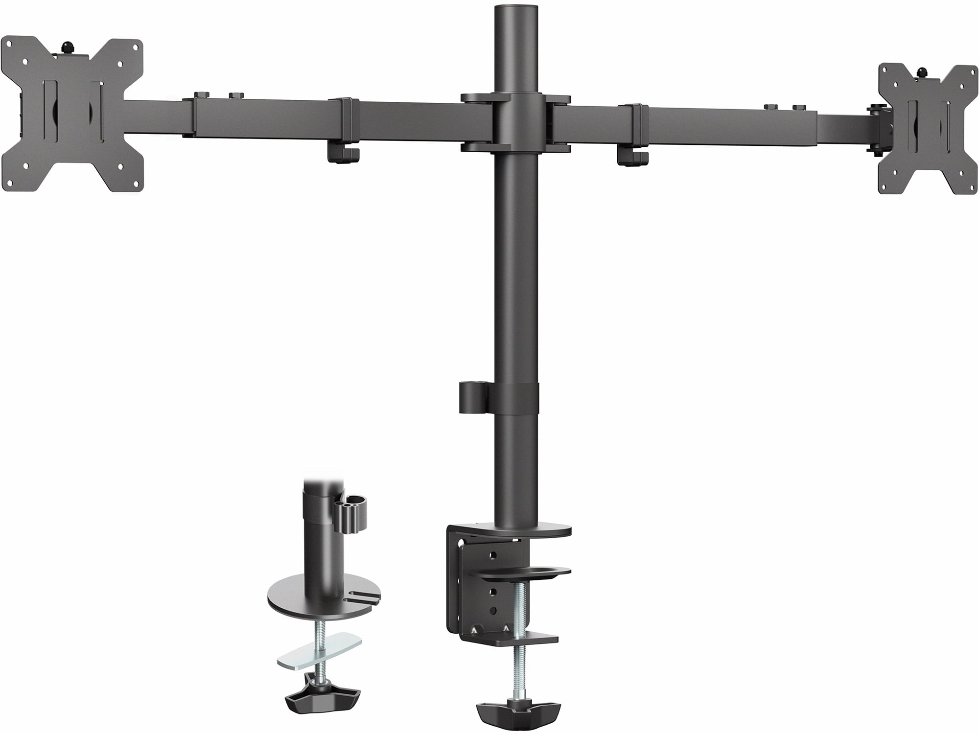 Telescoping Dual Ultrawide 27" to 38" Monitor Heavy Duty Desk Mount Stand