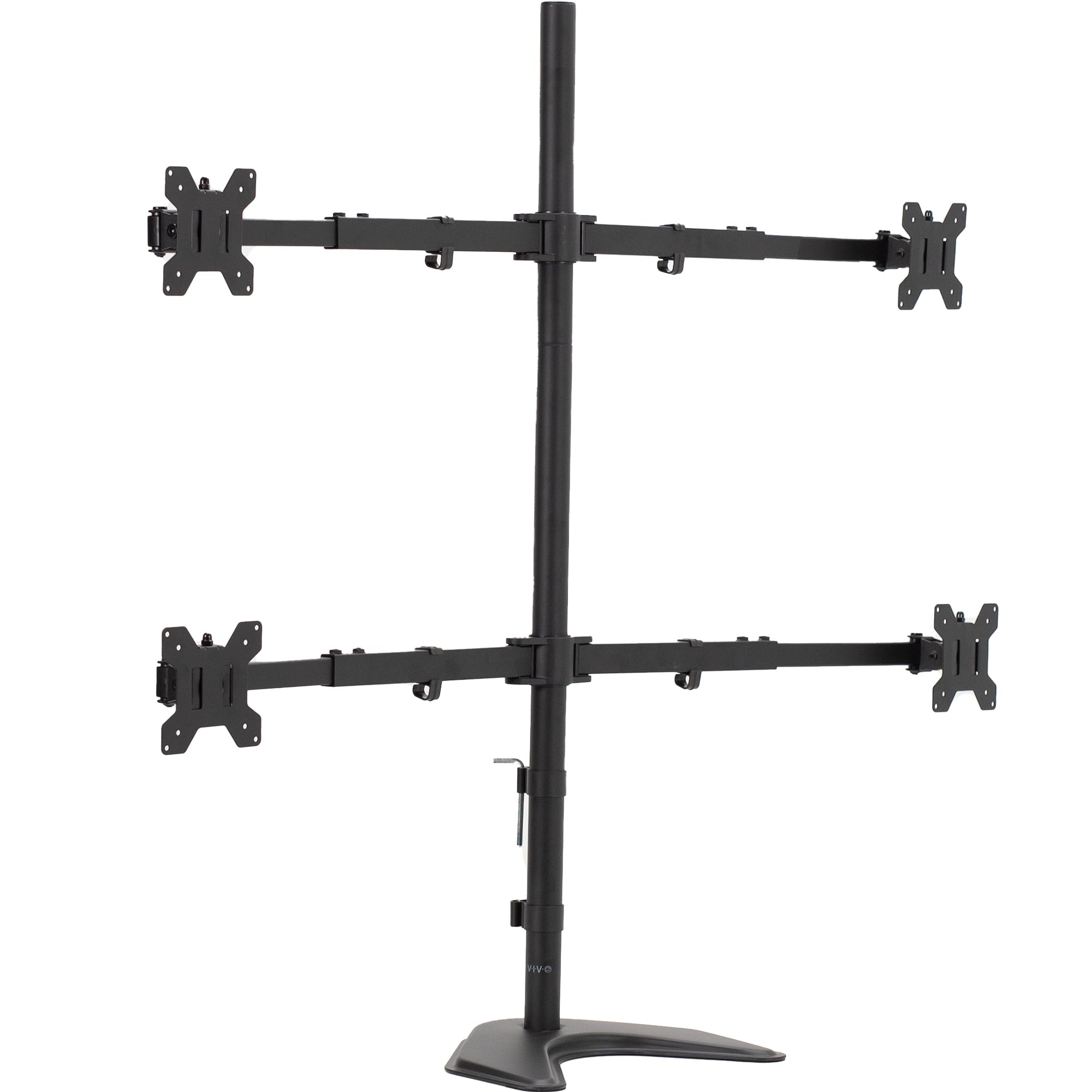 Telescoping Quad Ultra Wide 27" to 38" Monitor Freestanding Desk Stand
