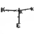 Telescoping Triple Computer Monitor Desk Mount, Heavy Duty Stand