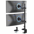 Ultra Wide Dual Monitor Mount, Tall Stand, Fits up to 43" Computer Screens