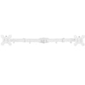 White Fully Adjustable Dual Monitor Arm for Desk Mount Stand