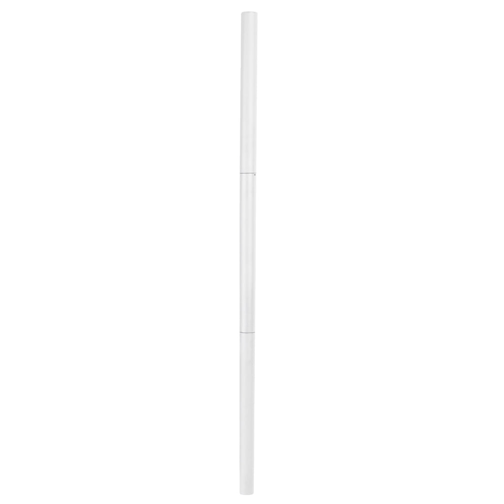 White Steel Extra Tall 3 Section Monitor Stand Pole 39"