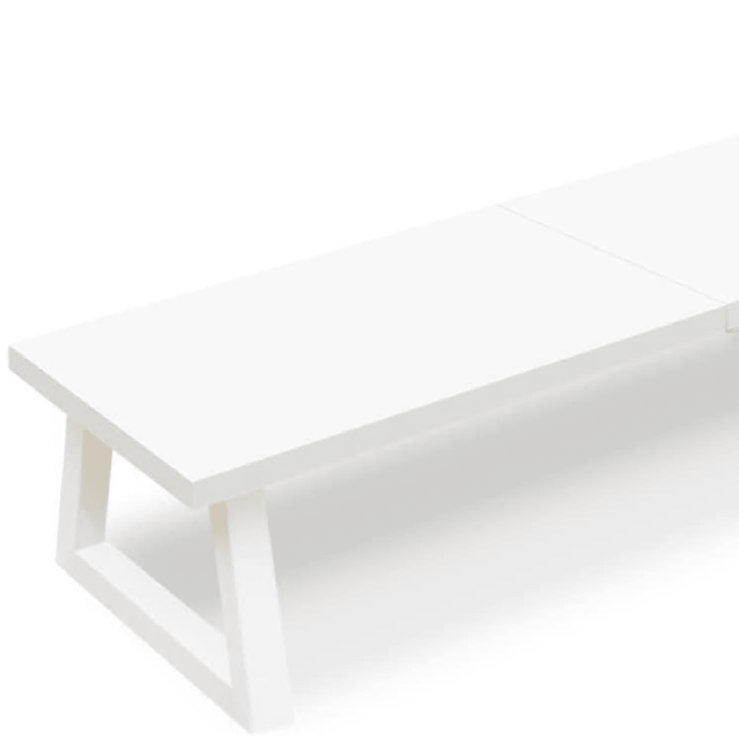 White Dual Monitor Riser for 2 Monitors-42inch, Wood Desktop Dual Stand with Metal Legs, Long Screen/PC/Laptop Storag...