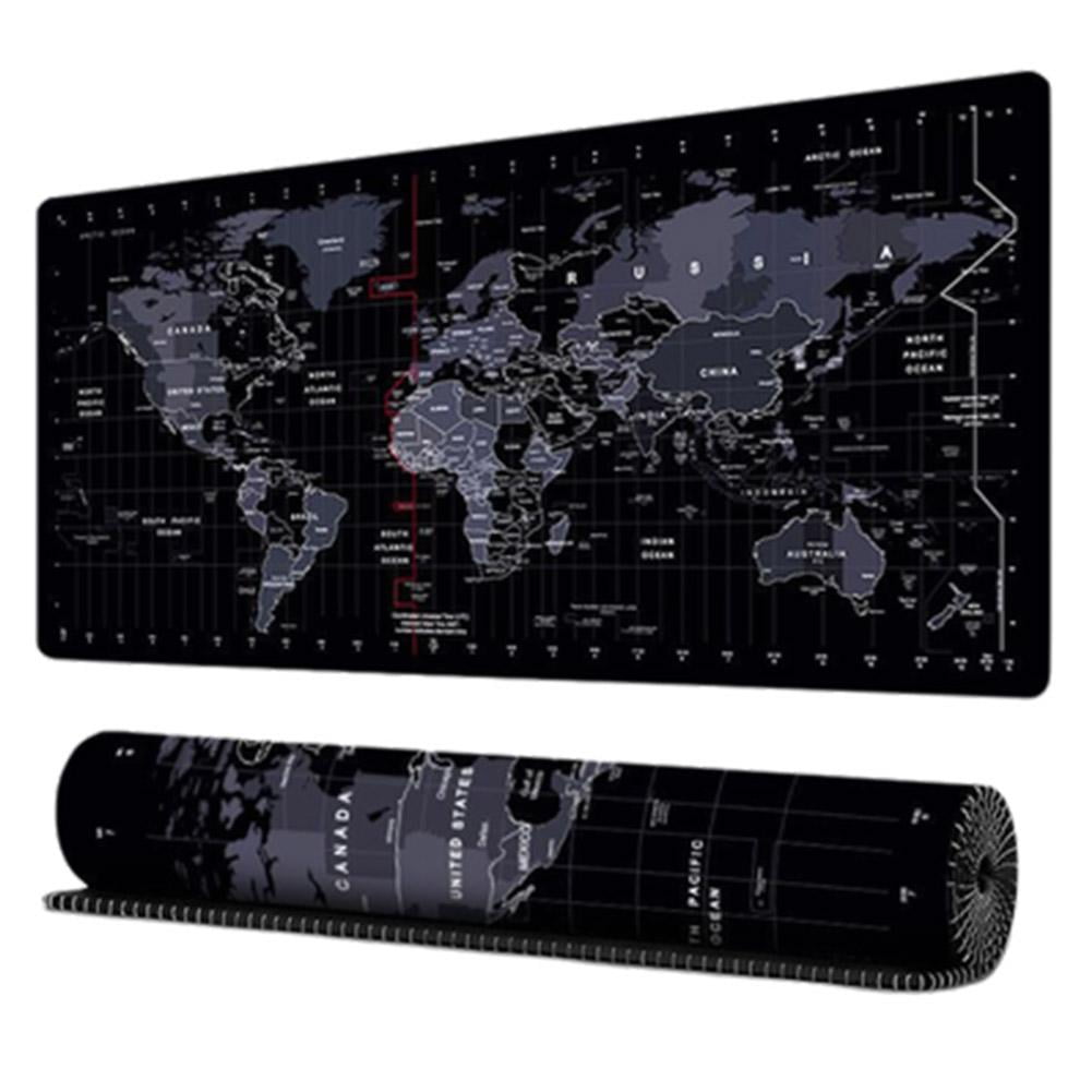 World Map Desk Pad | Extra Large Size for Keyboard & Mouse, Durable & Stain Resistant, Stylish Protection Pad for Office or Entertainment