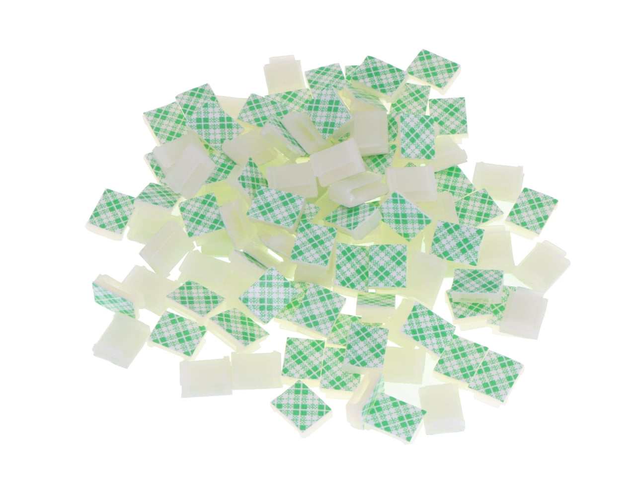 Ethernet Cable Clips Sticky Tack Cord Holder Wire Organizer Desk Accessories Wire Hider 100pcs White for Cat6 and Cat...