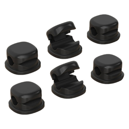 6PCS Adhesive Cable Holders Desk Cable Organizers Cord Management Clips for Bedside Table Home Office Charging Cable Wire Tidy Organization, - Image 2