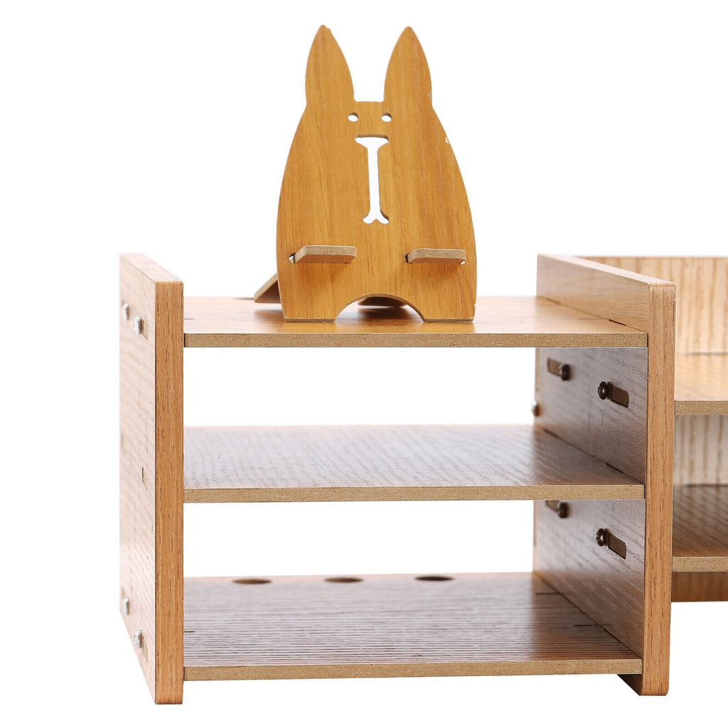 Riser Computer Desk Storage Shelf Organizer Holder Drawer - Image 6