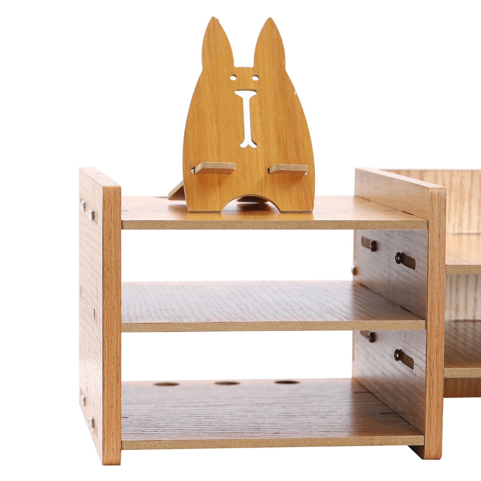 Riser Computer Desk Storage Shelf Organizer Holder Drawer - Image 6