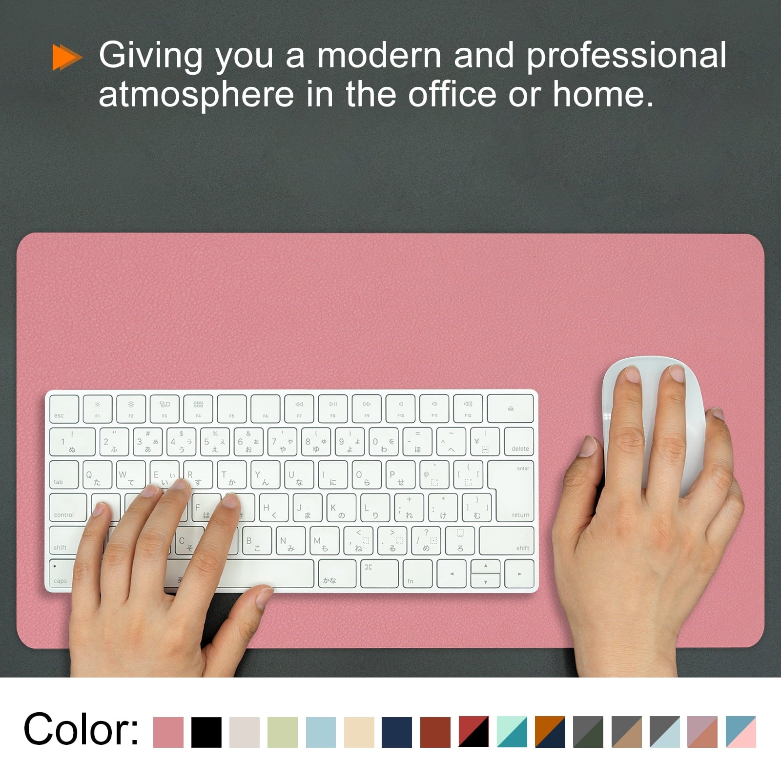 Unique Bargains Desk Mat Protector Non-Slip Mouse Pad for Office Home Pink 30x60 - Image 5