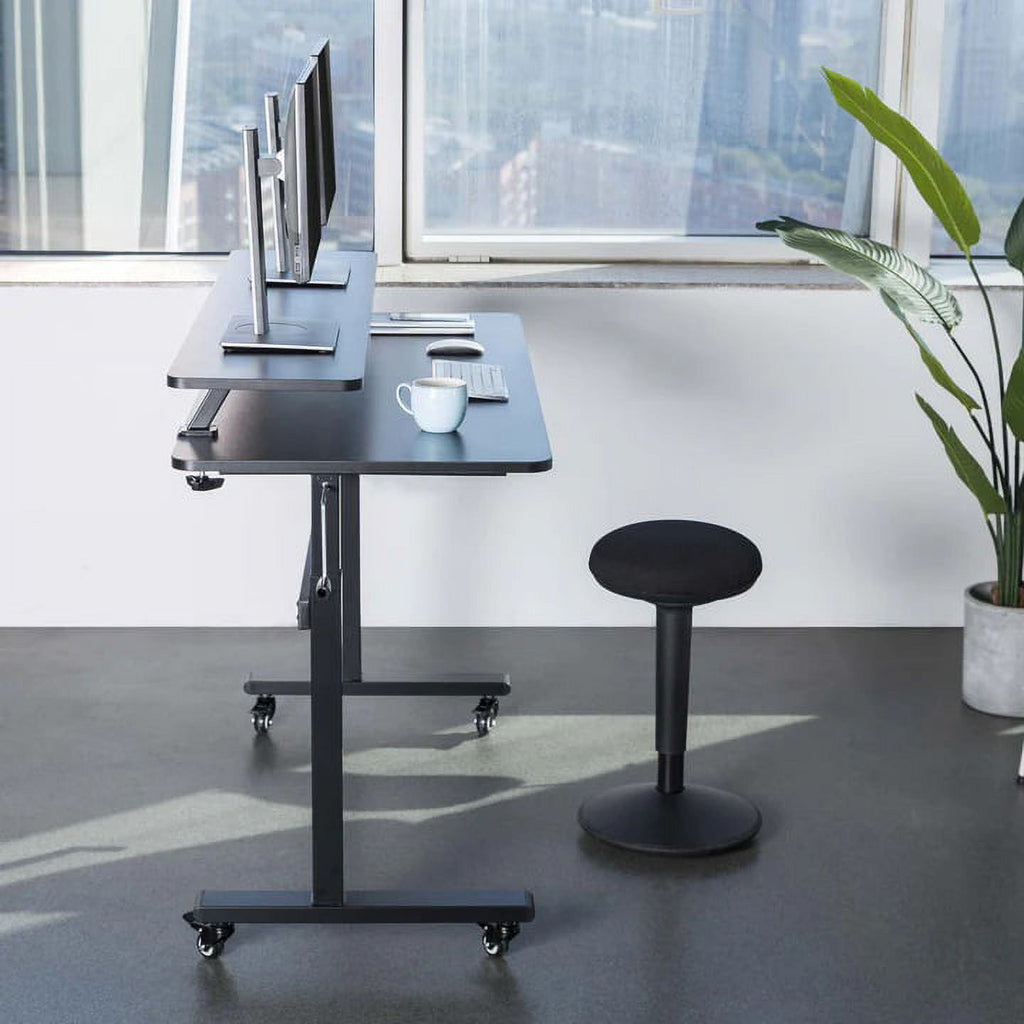 55" Clamp-on Desk Shelf - Extra Large Surface Supports 3 Monitors - Sturdy 4.5 ft Monitor Stand Riser Easily Attaches... - Image 3