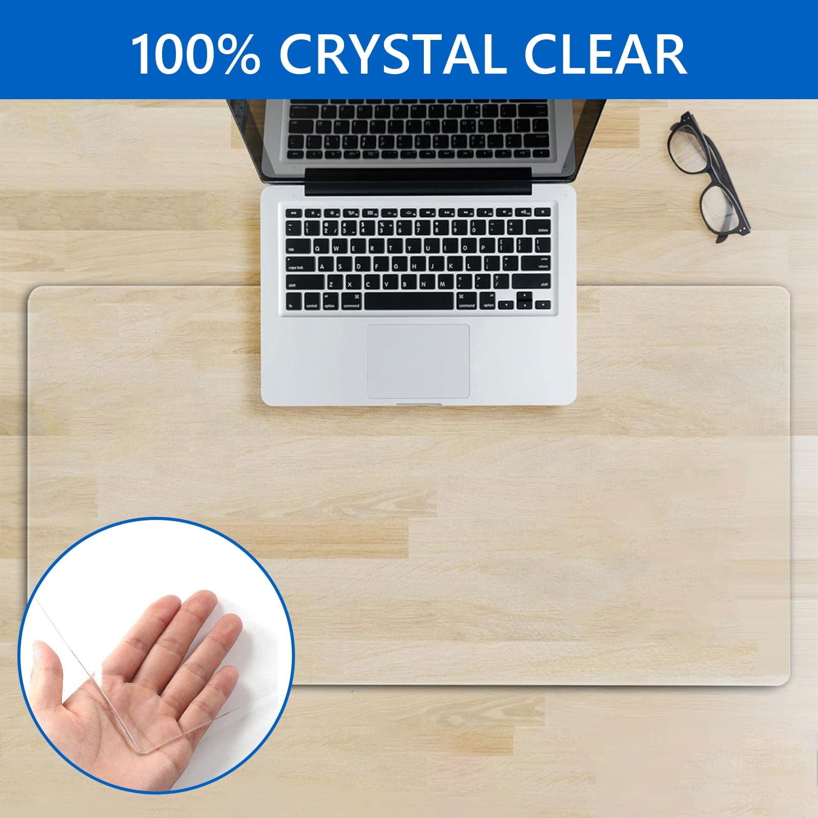 Clear Desk Pad Desk Protector Mat 16 x 24 inch Transparent Table Protector for Coffee Table Writing Desk - Image 4