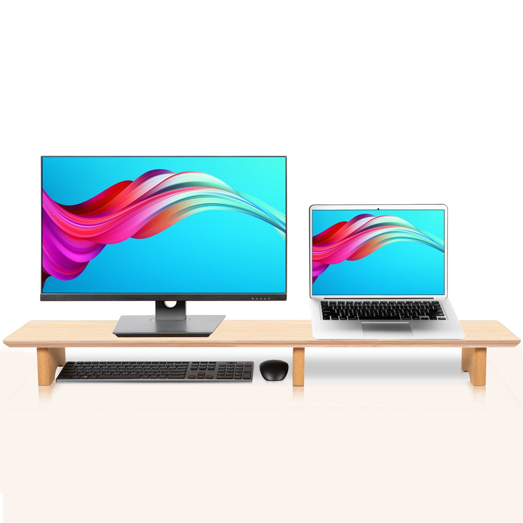 Monitor Stand,Wooden Riser Supports Laptop Computer/TV(Oak) - Image 6