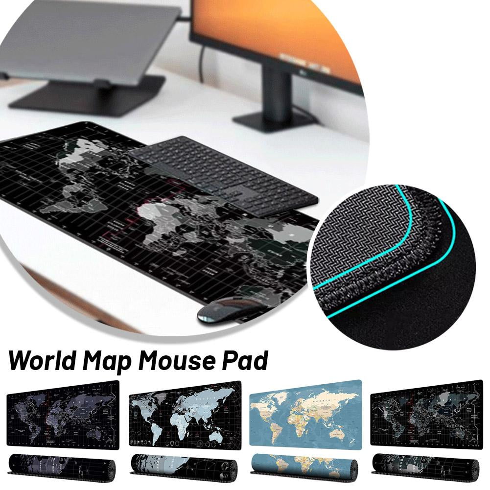 World Map Desk Pad | Extra Large Size for Keyboard & Mouse, Durable & Stain Resistant, Stylish Protection Pad for Office or Entertainment - Image 2