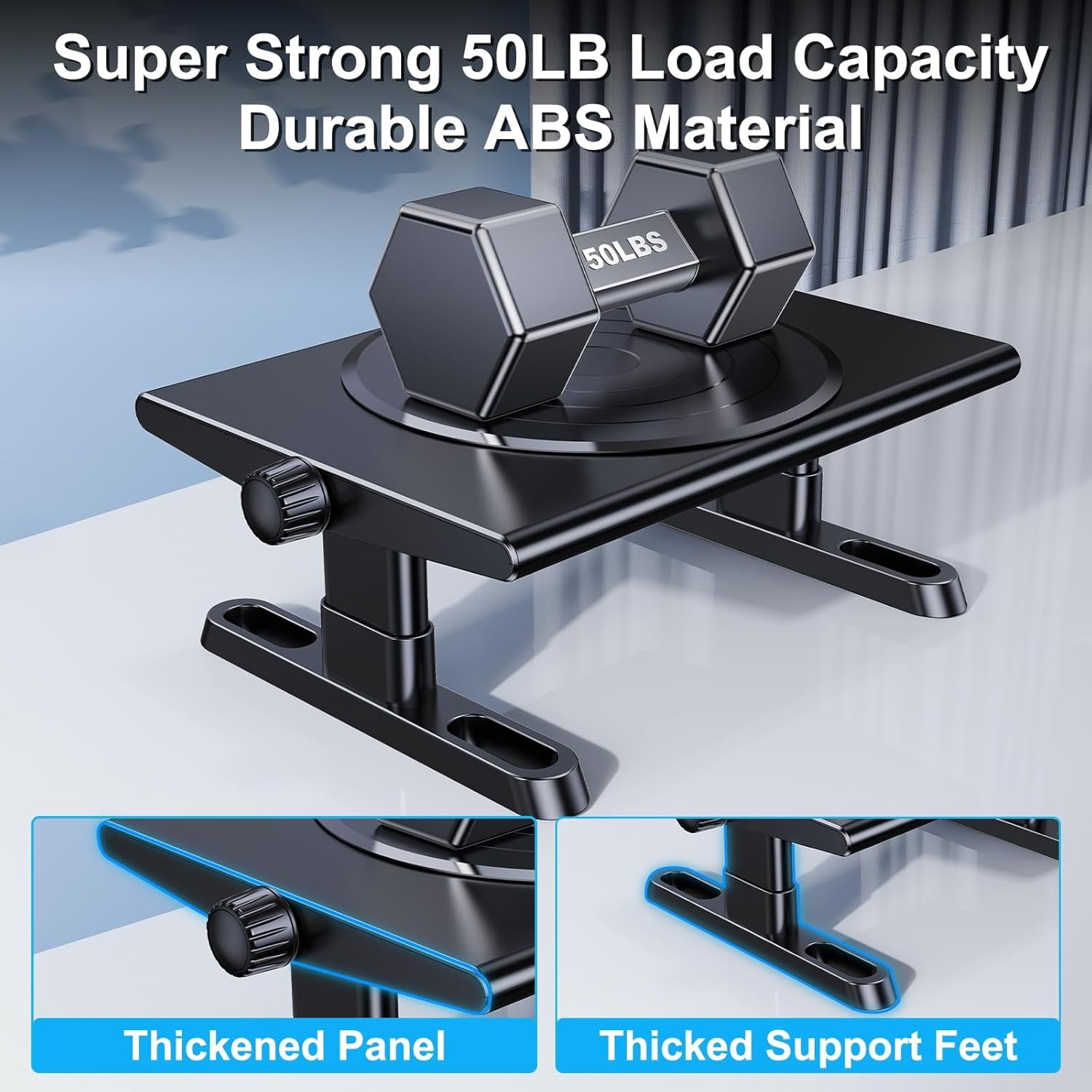 for Desk, 360 ° Rotation Freely Height Adjustable , 4.4-5.8 Inches, Ergonomic Mount, Desktop for Computer Laptop Prin... - Image 4
