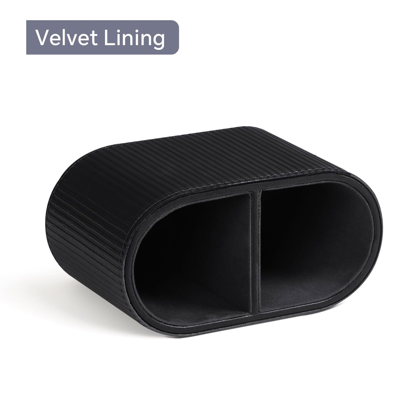 PU Leather Pen Holder for Desk, Small Remote Control Holder Pencil Cup Multifunctional Desktop Organizer Caddy for Ho... - Image 4