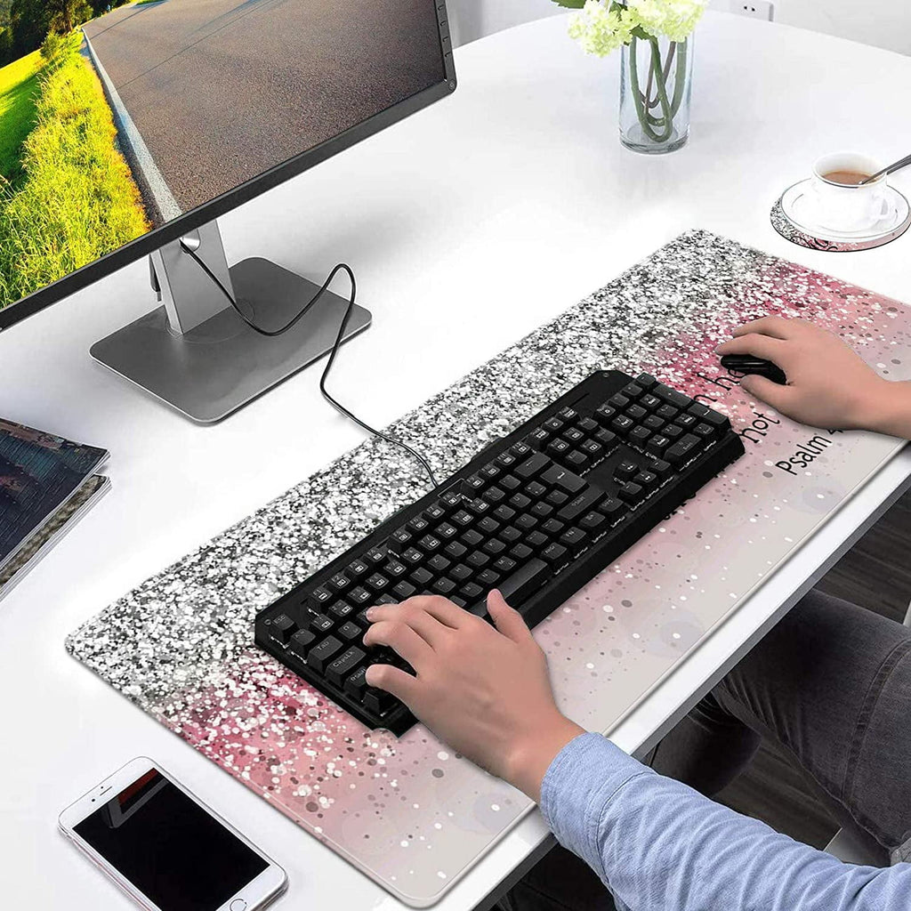 Extended XXL Gaming Mouse Pad 31.5x11.8 Inch, Large Full Desk Mouse Pad with Stitched Edges, Cute Decor Keyboard Pad ... - Image 4