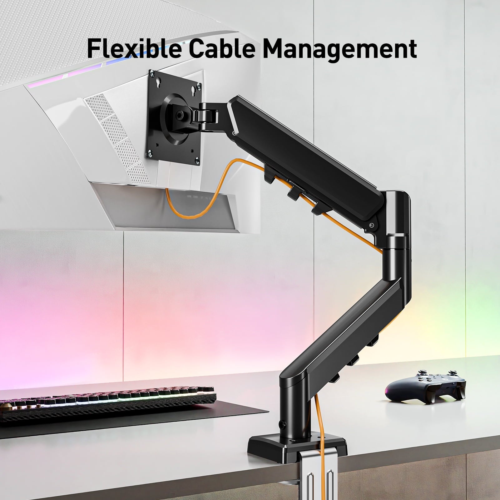 Single Monitor Desk Mount for 13"-32" Screens, Computer Monitors Stand, Height Adjustable Monitor Mount, with Gas Spr... - Image 4