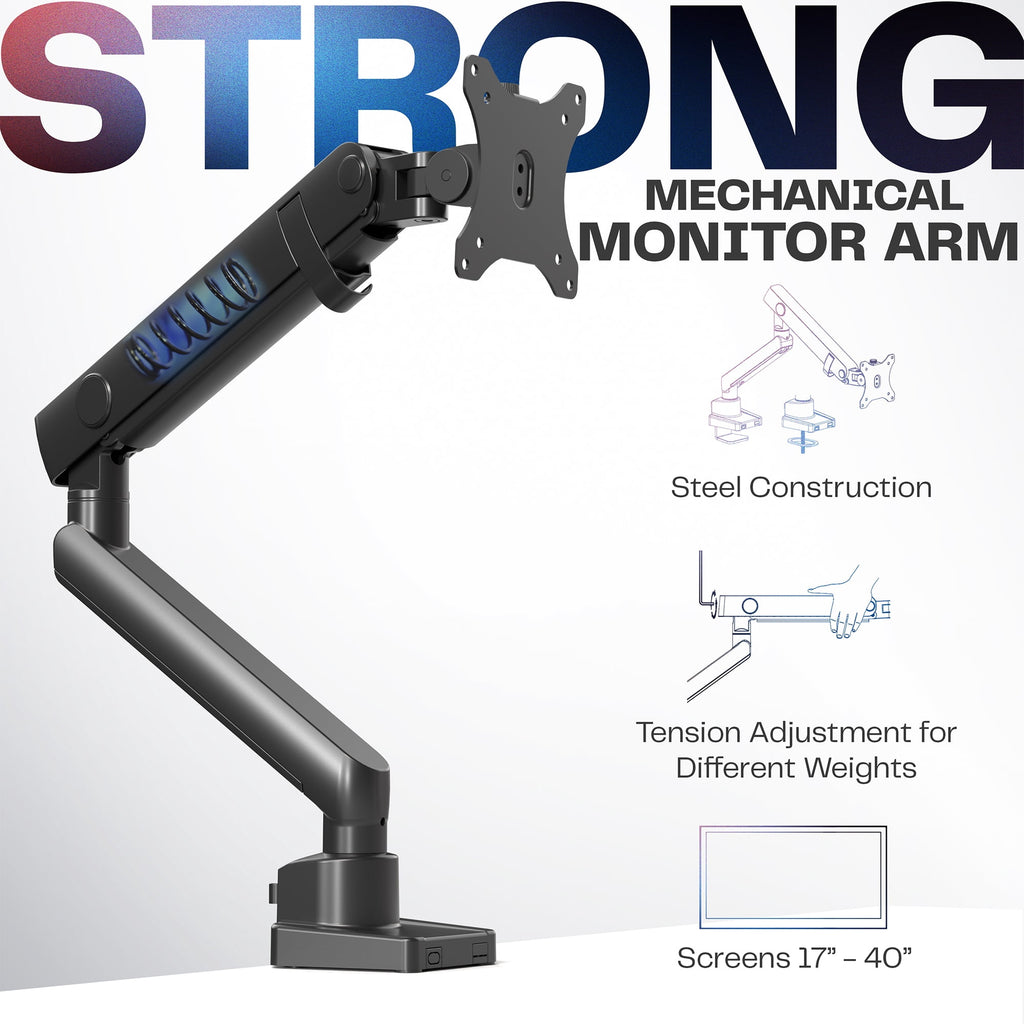 VIVO Premium Single Monitor Desk Mount Stand for Screens up to 40" - Image 3