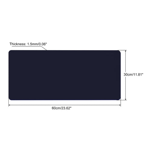 24"x12" Desk Mat Protector, Non-Slip Waterproof Mouse Pad Writing Mat for Office Home, Blue - Image 2
