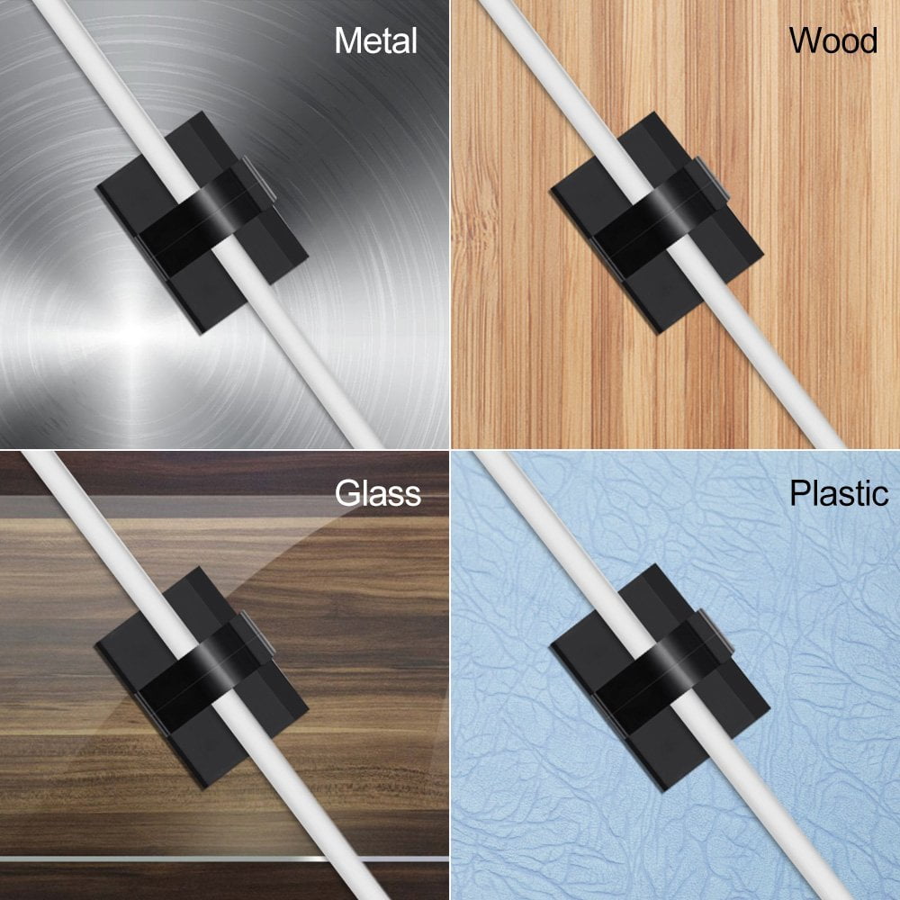 with Strong Self-Adhesive, Wire Car Organizer Wire Management Drop Clamp Wire Cord Tie Holder for Car, Office and Home - Image 5