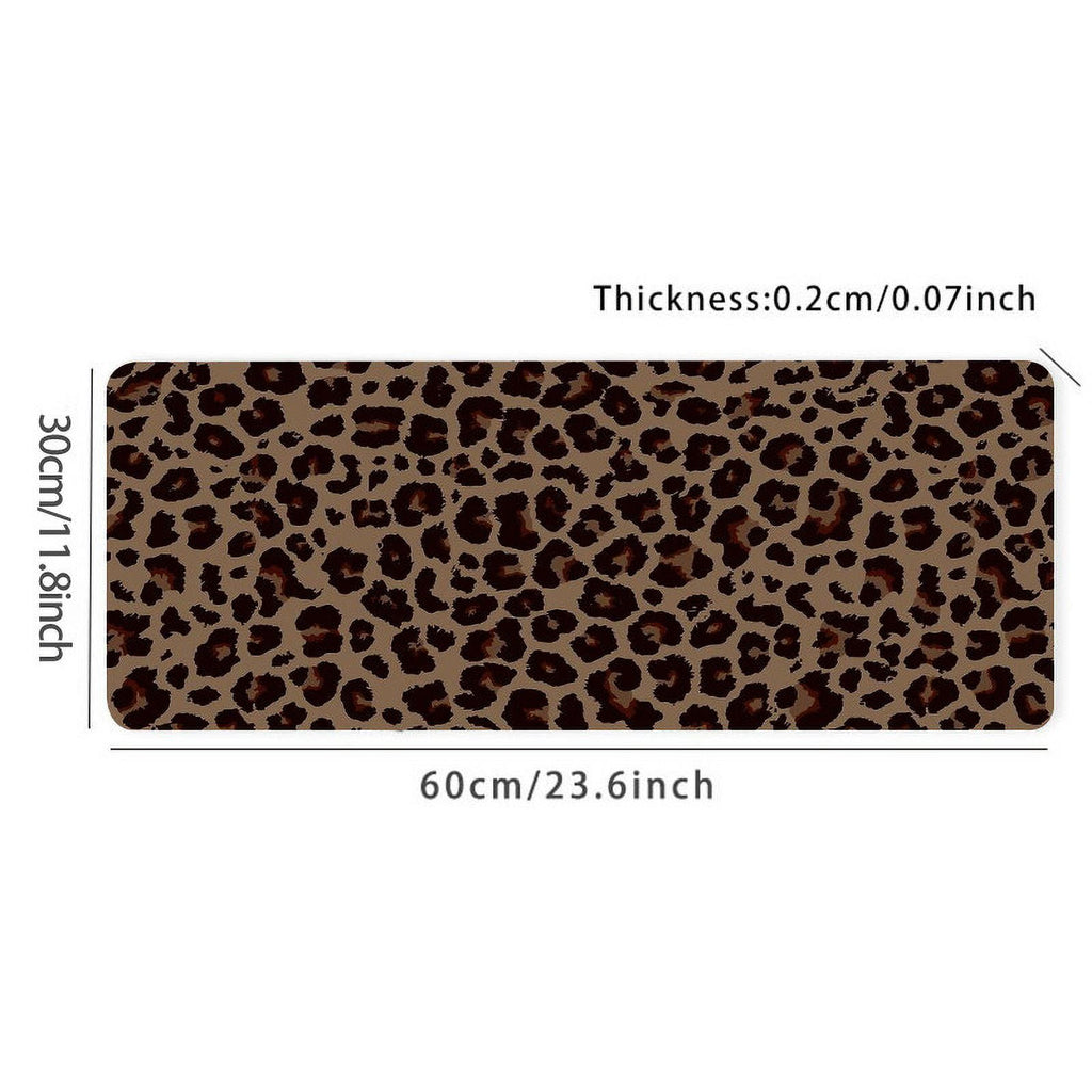 Leopard Print Desk Mat Desk Pad Large Gaming Mouse Pad E-Sports Office Keyboard Pad Computer Mouse Non-Slip Computer Mat Gift For Teen/Boyfr - Image 6