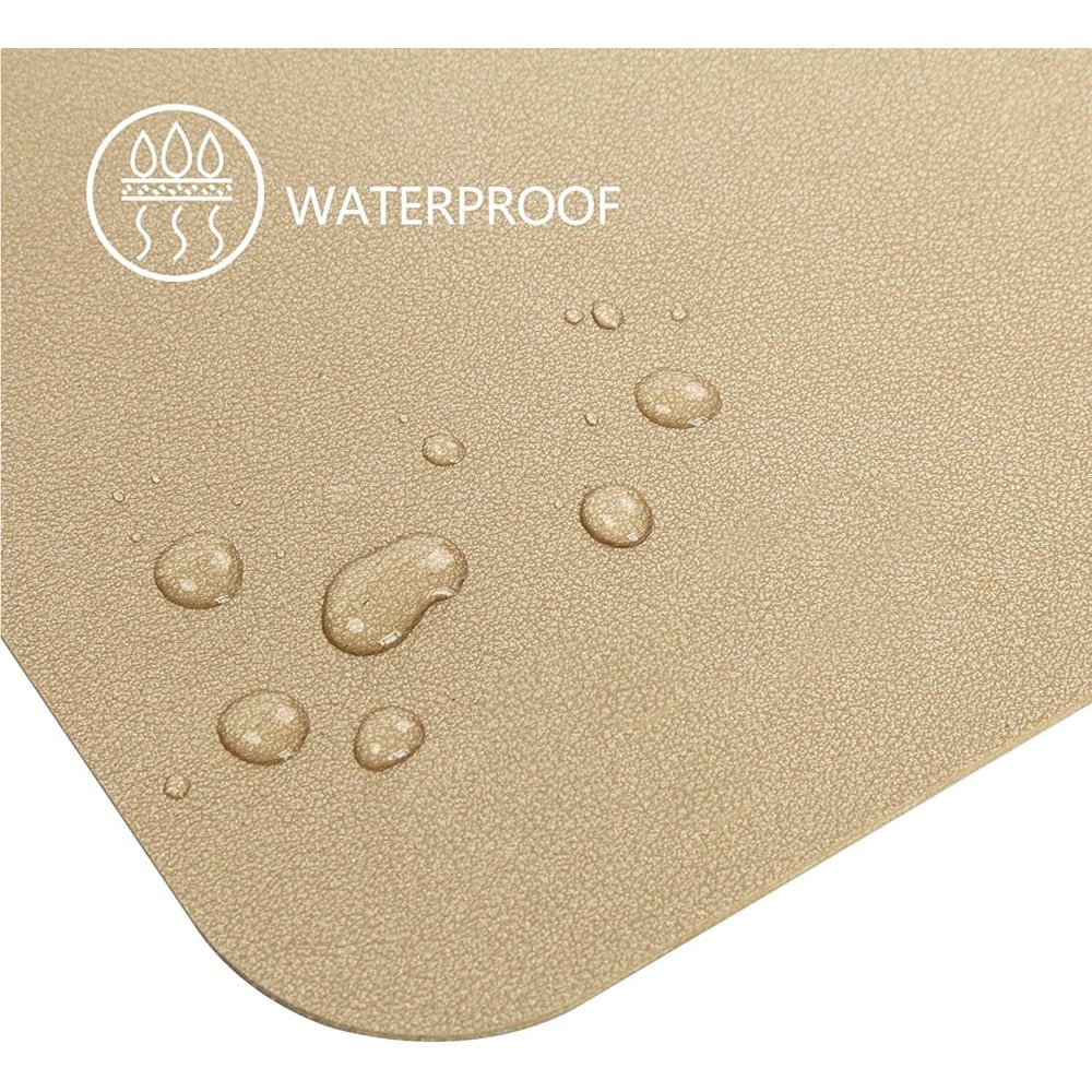 Desk Pad, 31.5" x 15.8" Desktop Waterproof Protector Writing Mat for Keyboard and Mouse, Dual Side Use Leather Non Sl... - Image 2