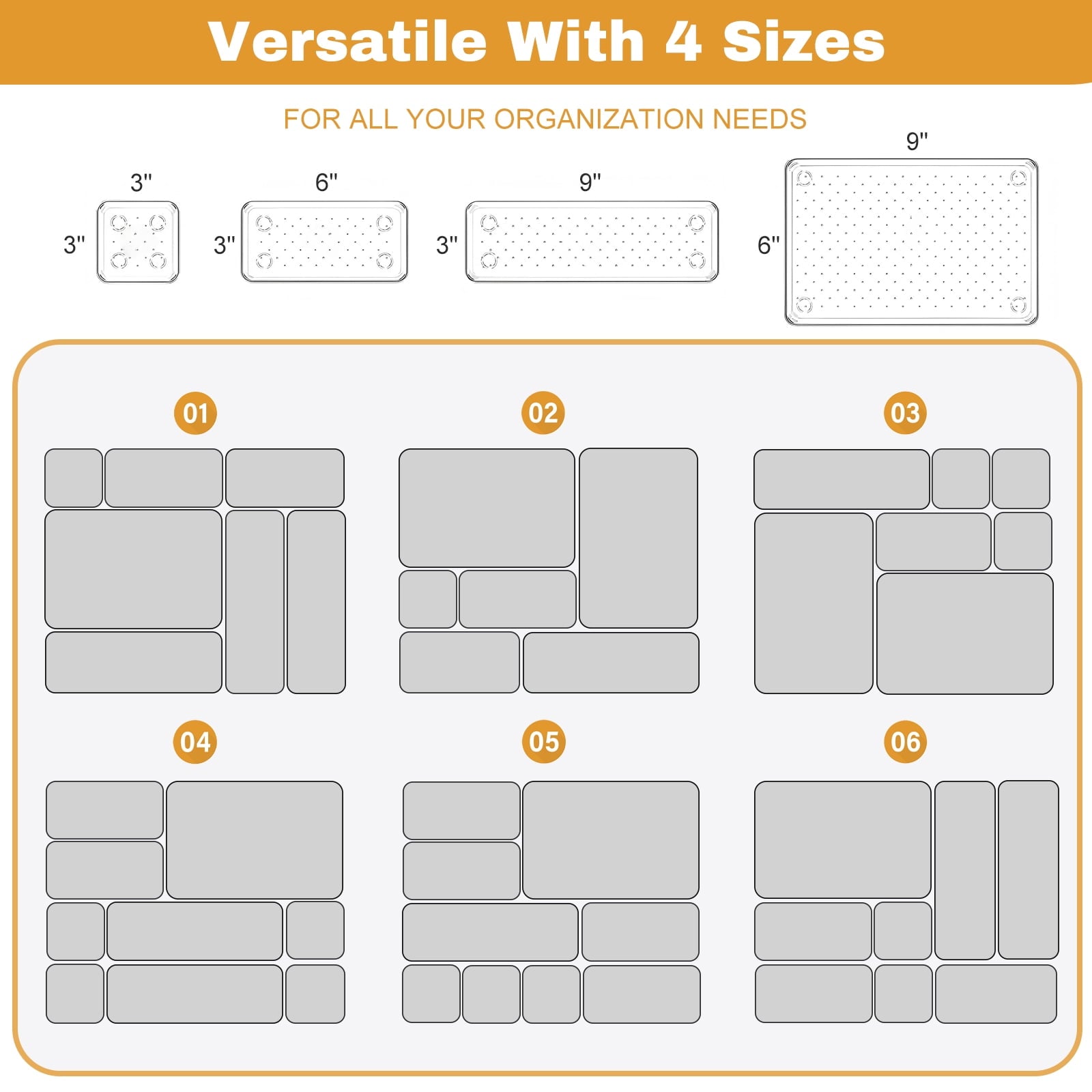 Clear Plastic Drawer Organizers Makeup Vanity Desk Storage Stackable Multiple Gadgets Organizers for Home Bathroom Of... - Image 3