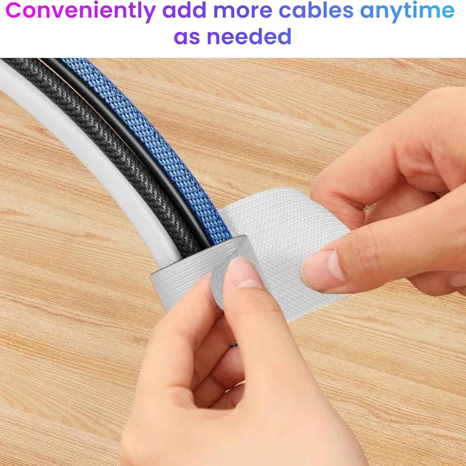 and Loop Cable Ties, Self Adhesive and Loop Cable Straps, Sticky-back Cord Organizer, Cable Clip, Household & Office ... - Image 5
