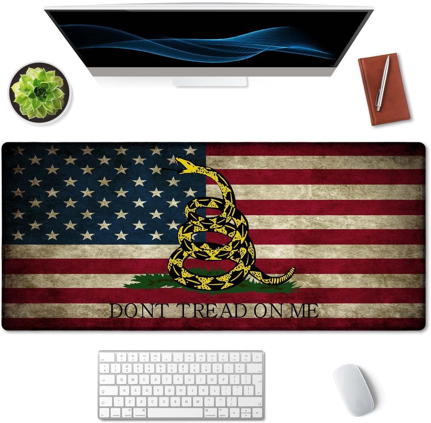 Desk Mat,Large Mouse Pad 35.4" x 15.7" XXL Extended Gaming Mouse Pad Mat with Non-Slip Base Stitched Edge Mousepad fo... - Image 3