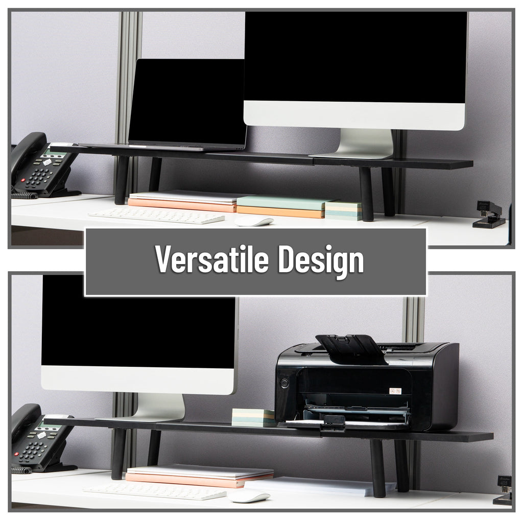 Extendable Monitor Stand, Adjustable Desktop Riser for Dual Monitors, Printers, Laptops, TV, 31.540 Inch Width, 88 lb... - Image 6